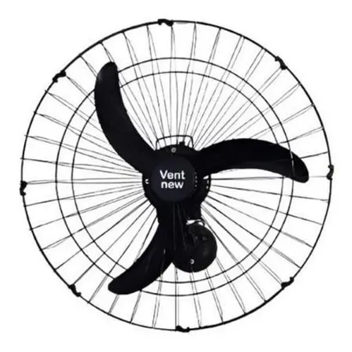 Ventilador de parede 60cm Vent New - Preto - 3 Pás