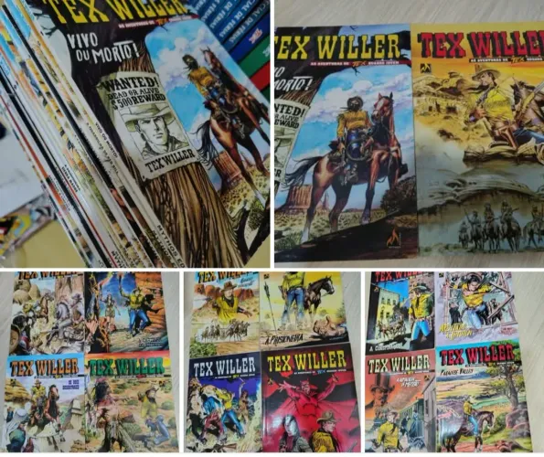 Lote com 14 gibis Tex WILLER