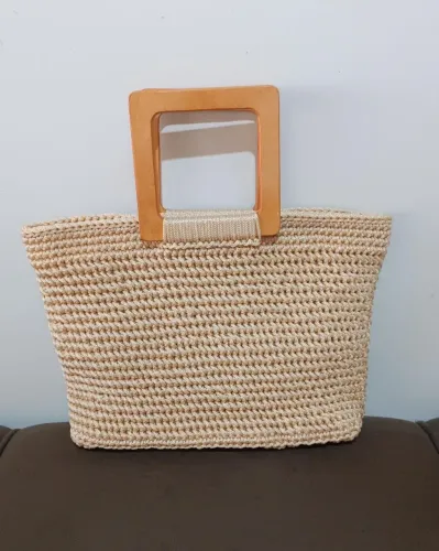Bolsas artesanais em crochê