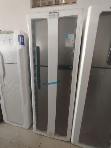 Geladeira Duplex de 375L inox nova na caixa