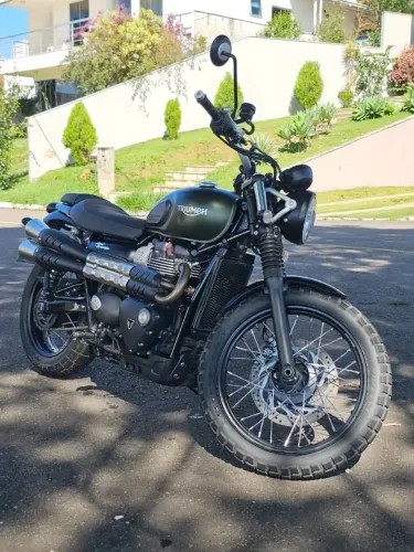 TRIUMPH STREET SCRAMBLER 900cc - A menos rodada de Minas!