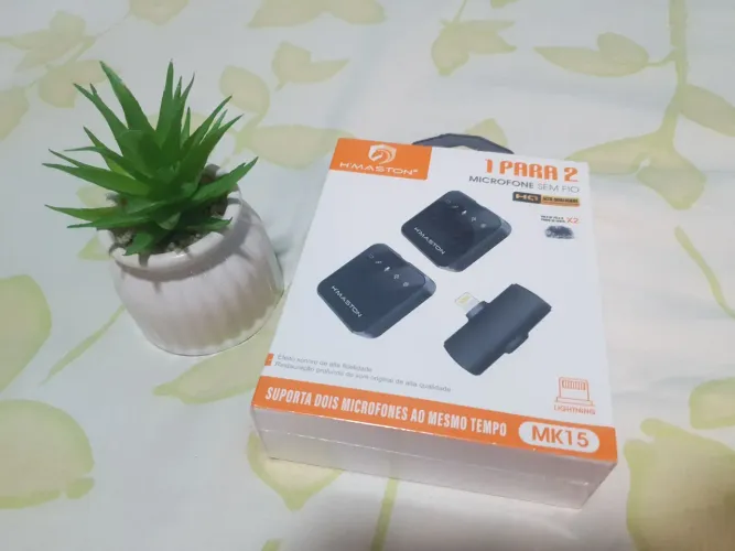 Microfone de lapela iPhone lightning redução de ruído