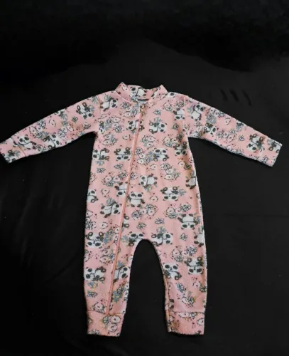 Macacão Infantil Panda Rosa