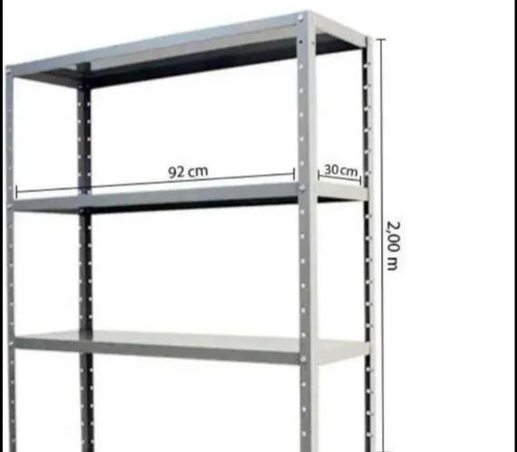 ATACADÃO DAS PRATELEIRAS NOVAS 0,30x0,92x200 LINHA LEVE C/5 BANDEJA 