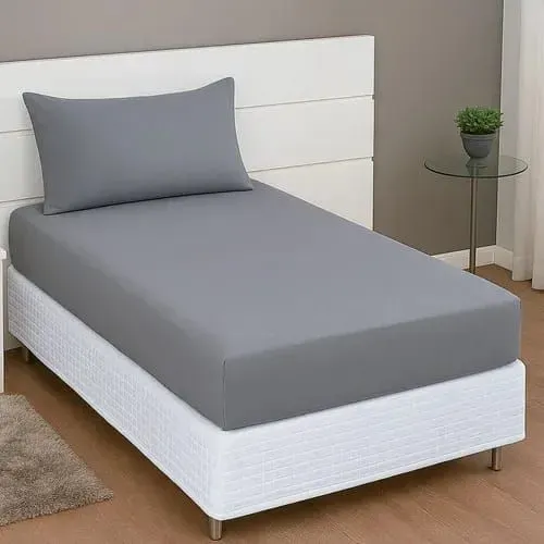 Kit lençol elástico solteiro com fronha 