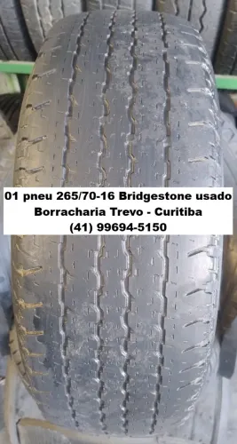01 pneu usado 265/70/16 Bridgestone por 170,00