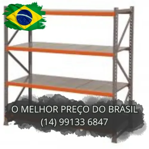 Porta Palete estante de aço p/ galpão de estoque