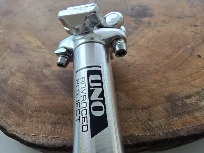 Canote Selim Bike 27,2mm X 350mm UNO Alumínio Polido - NOVO
