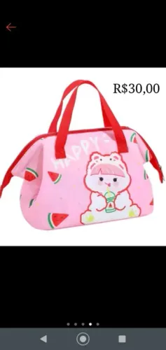 Bolsa Infantil lancheira térmica