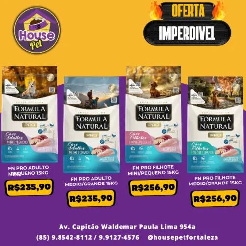 Racao Formula Natural Pro 15kg