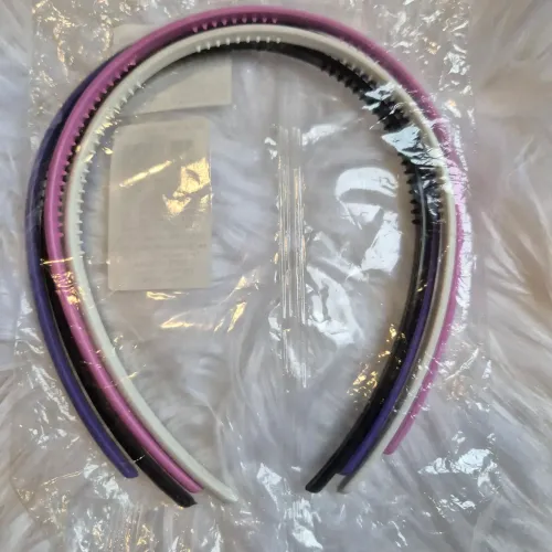 Kit de 04 tiaras lisas de cabelo