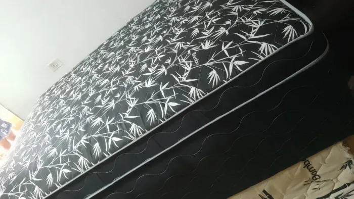 Cama Box Casal Bamboo molas ensacadas