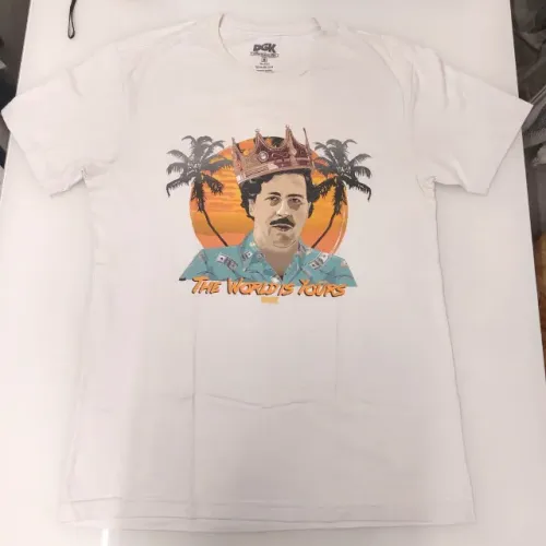 Camiseta Branca DGK Pablo Escobar M Algodão 