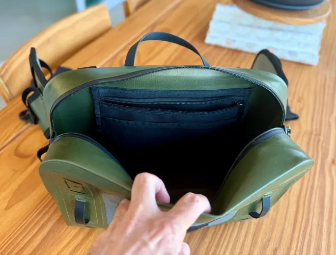 Bolsa pesca impermeável