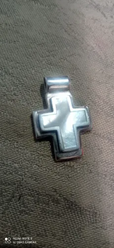 Crucifixo de Prata e Madreperola