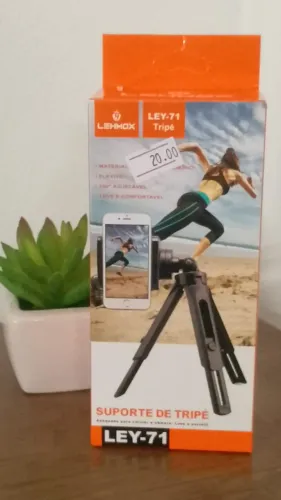 Tripe Para Celular De Mesa Articulado Preto Giratório 360º - Armarinho Ditudo