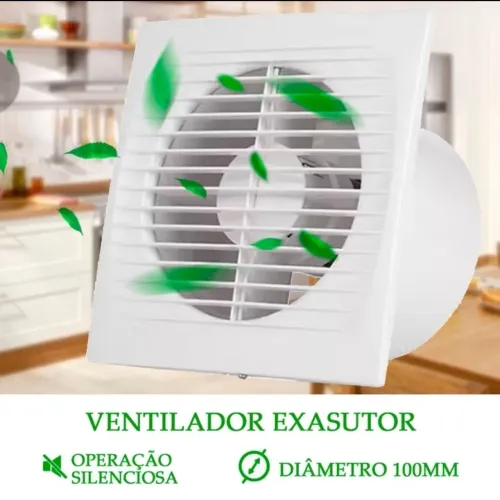 Ventilador Exaustor 100mm - Silencioso