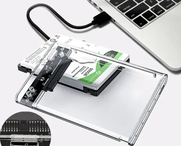 Caixa Externa para Disco Rígido 2.5" | USB 3.0, SATA & SSD, Transferência de 5Gbps