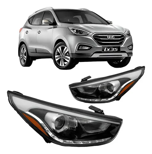 Par Farol Eletrico Manual Ix35 16 17 18 19 20 21 22 Com Led