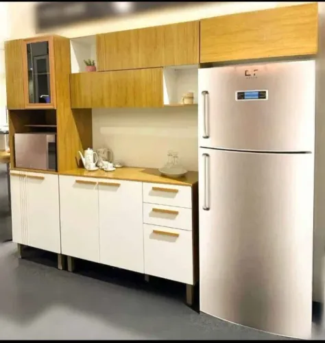 Cozinha anne completa cinamomo/branco/acetinado chf moveis