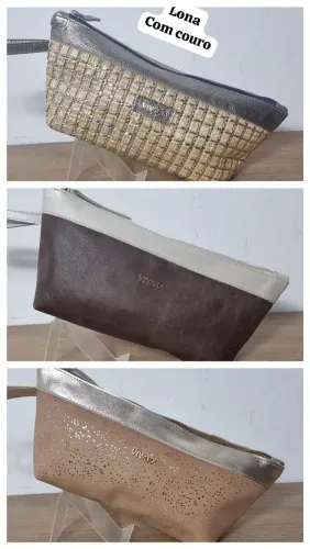 Necessaire GG de couro Forrada