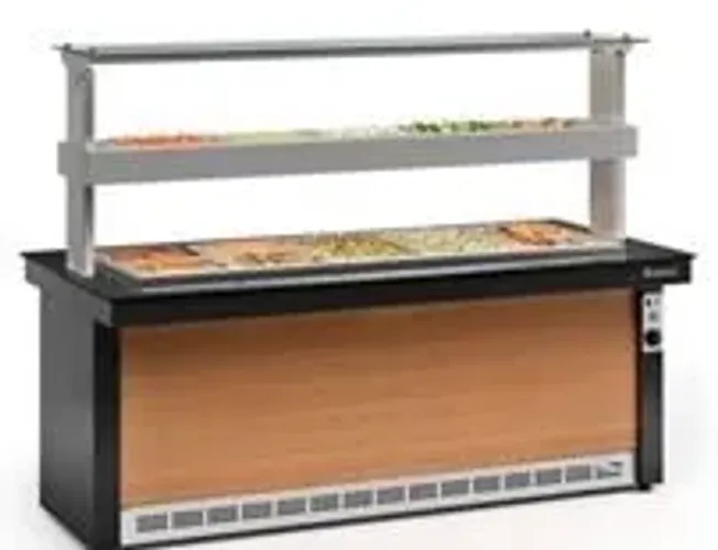 A. Buffet duplo Gelopar 10 quente e 5 refrigerado 