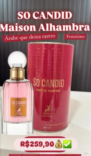 Perfume So Candid Maison Alhambra 85ml - Feminino