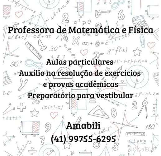 Professora de Matemática e Física 