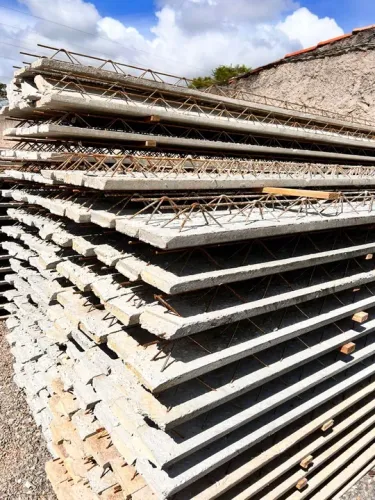 Vigas de concreto para fundação