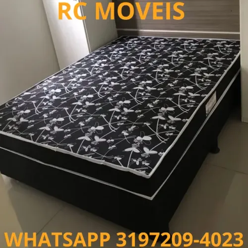 Cama Box Casal com Colchão Molas Ensacadas OrthoBox - Bamboo | 1,38x1,88