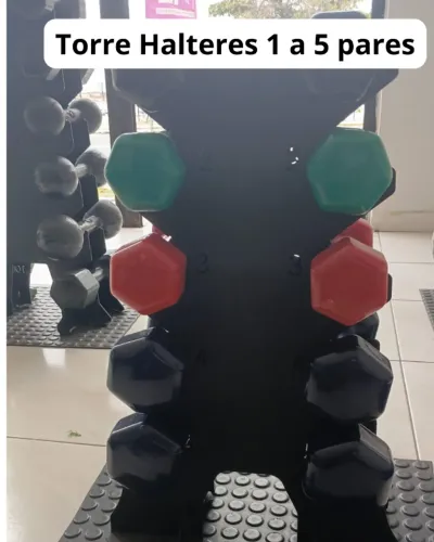 Torre de Halteres de 1 até 5 pares