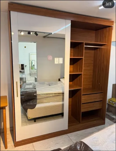 Guarda roupa Casal Panan flora 100% MDF - entrega imediata!!