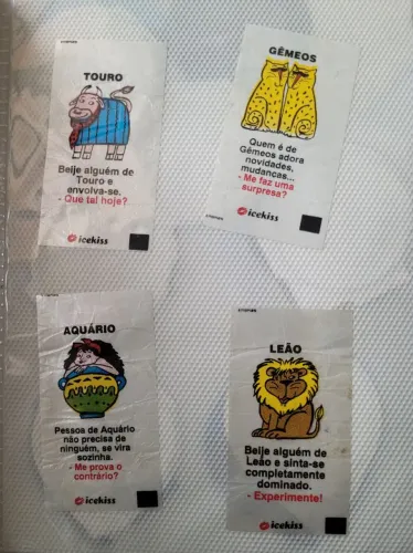 4 figurinhas ice kiss signos