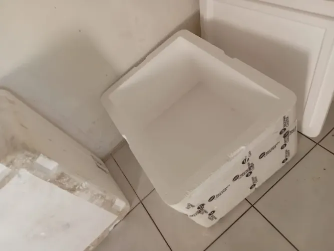 Caixas de isopor