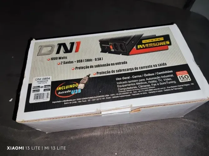 INVERSOR BATERIA DNI 0884 1000W SENOIDAL