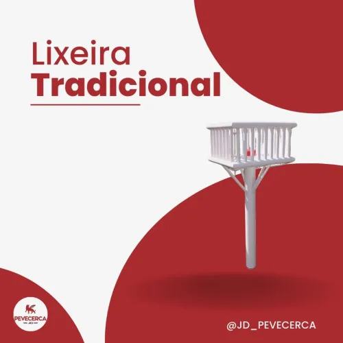 Lixeira de PVC modelo Tradicional 