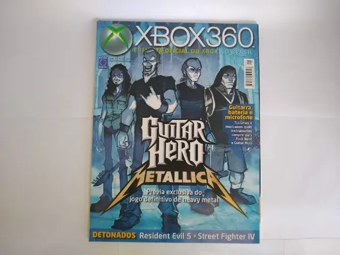 Revista Xbox N. 28 Ano 3: Guitar Hero Metalica - Heavy Metal