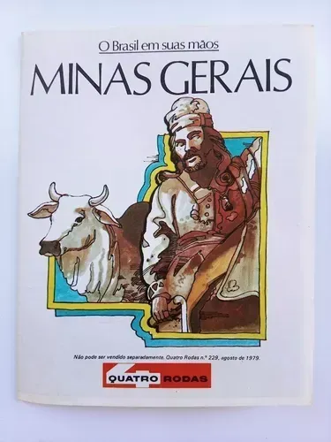 Minas Gerais - Mapa Turístico Antigo - Revista Quatro Rodas
