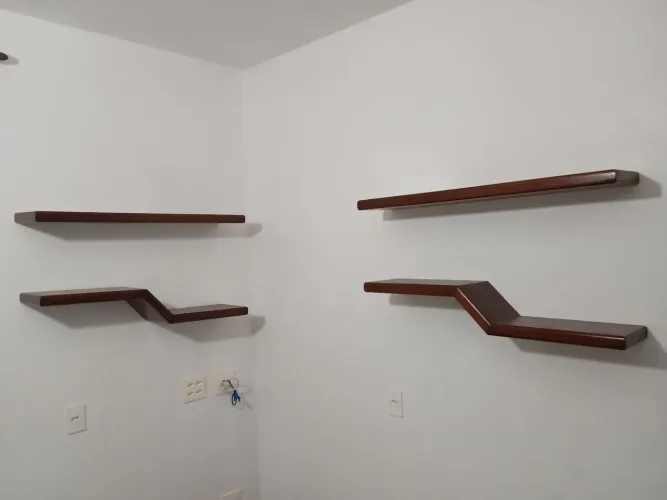 Prateleiras Decorativas MDF - Conjunto com 4 / design moderno