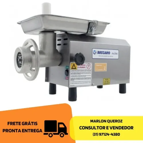 Moedor de Carne Profissional Boca 08 Beccaro Novo