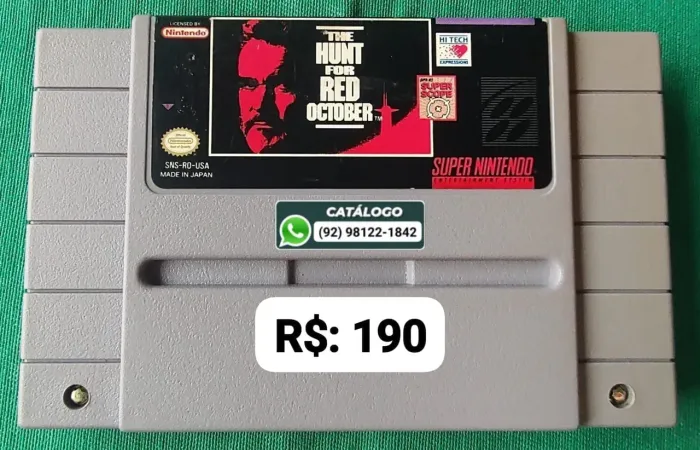 The Hunt for Red October = R$: 190