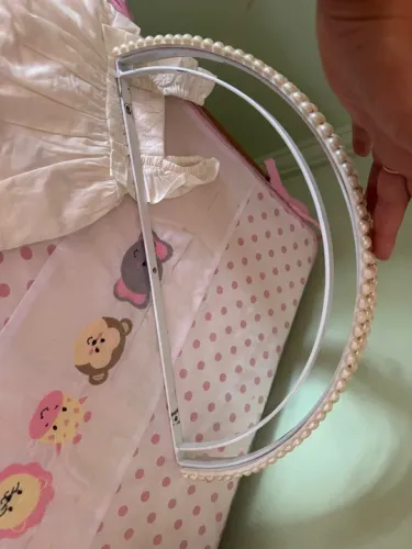 Dossel com detalhes em pérolas