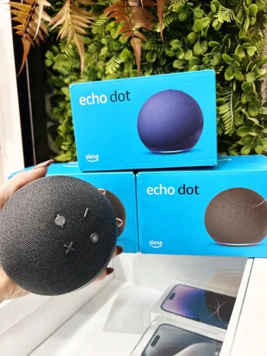 Alexa Echo Dot Azul e Preta