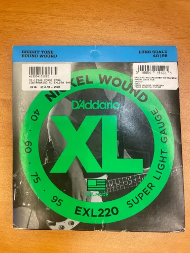 Encordoamento Baixo D?Addario XL EXL220