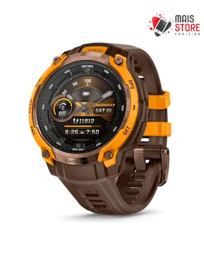 Relógio Garmin Instinct Crossover Amoled 46mm- Bronze -010-03398-01 Novos Lacrados