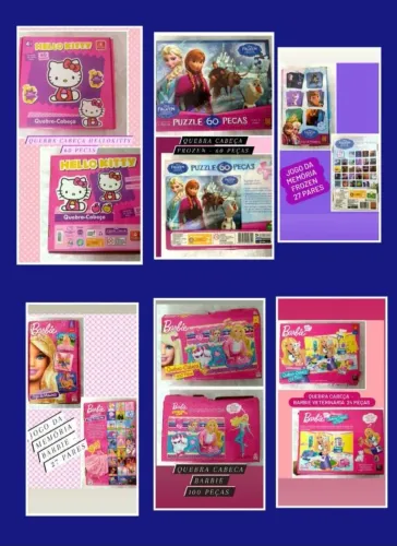 KIT COM 6 JOGOS INFANTIS
