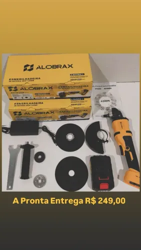 Esmerilhadeira a Bateria Nova - R$ 249,00