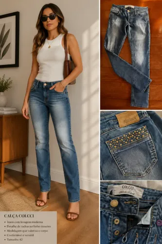 calça jeans colcci vintage