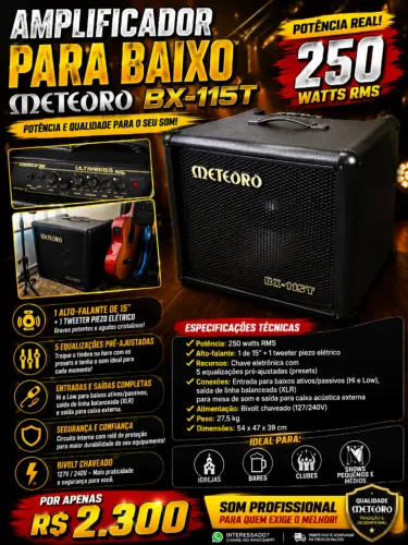 METEORO BX-115t - Ultra Bass BX 200