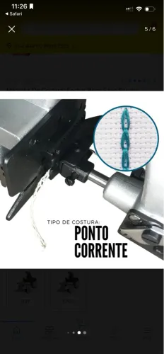 Máquina de Costura Industrial com Suporte, Ideal Para Fechar Sacaria de Carvão, etc?